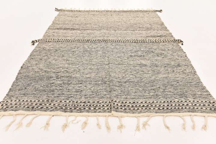6' 4 x 9' 5 Hand Knotted Moroccan Wool Rug