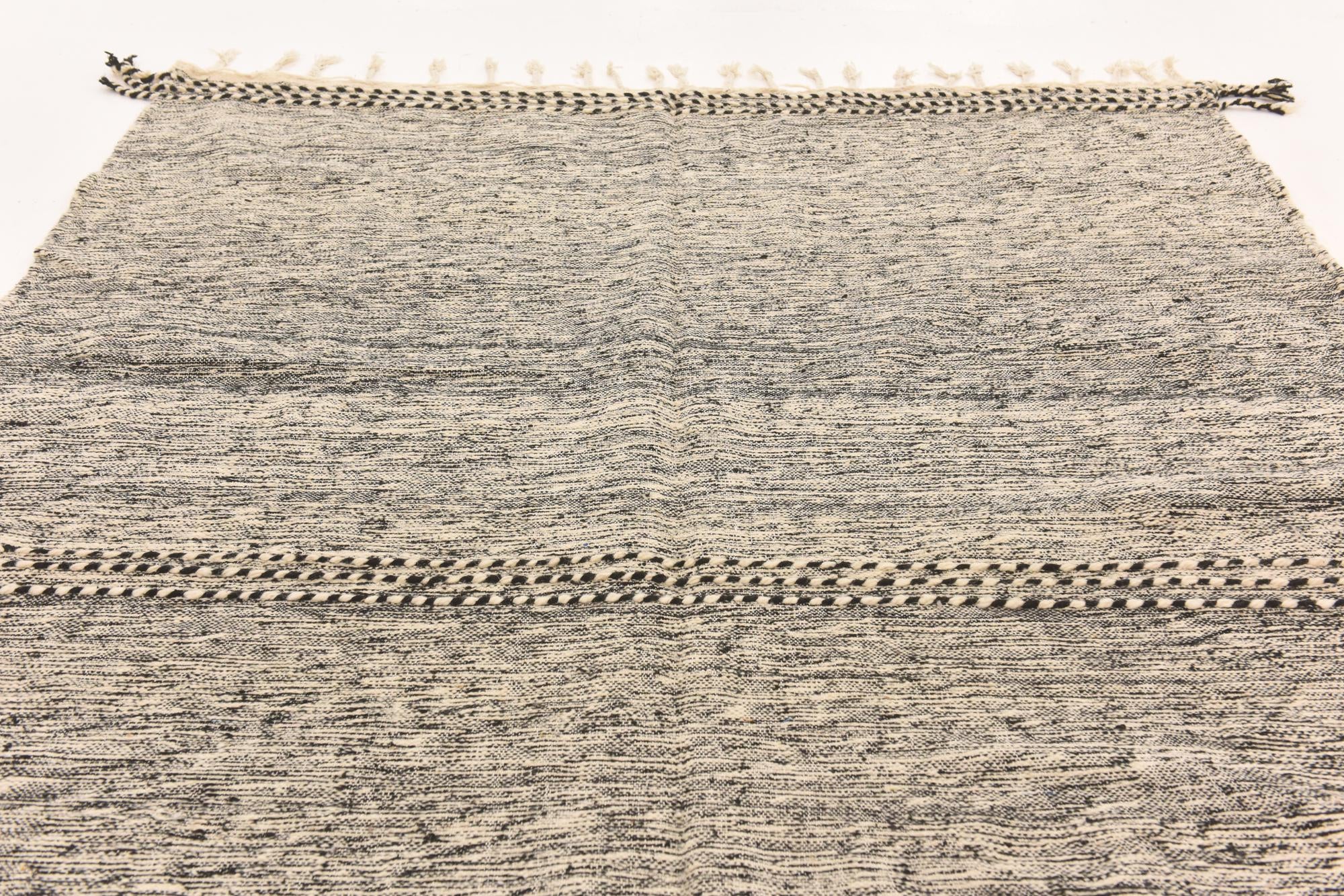 6' 4 x 9' 5 Hand Knotted Moroccan Wool Rug
