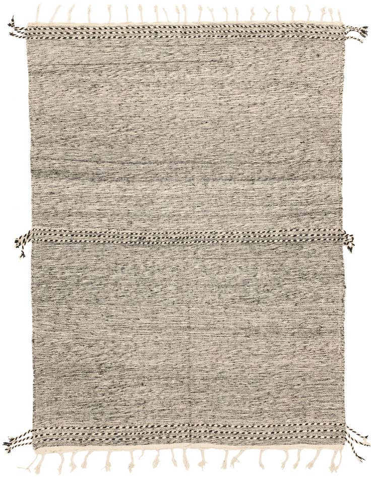 Detail image of 6' 4 x 9' 5 Hand Knotted Moroccan Wool Rug