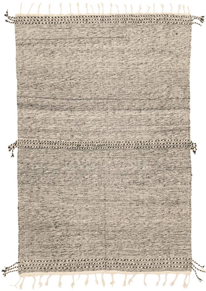 Detail image of 6' 4 x 9' 5 Hand Knotted Moroccan Wool Rug
