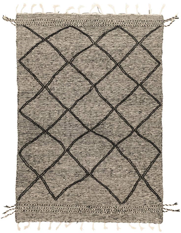 Detail image of 6' 4 x 10' 3 Hand Knotted Moroccan Wool Rug
