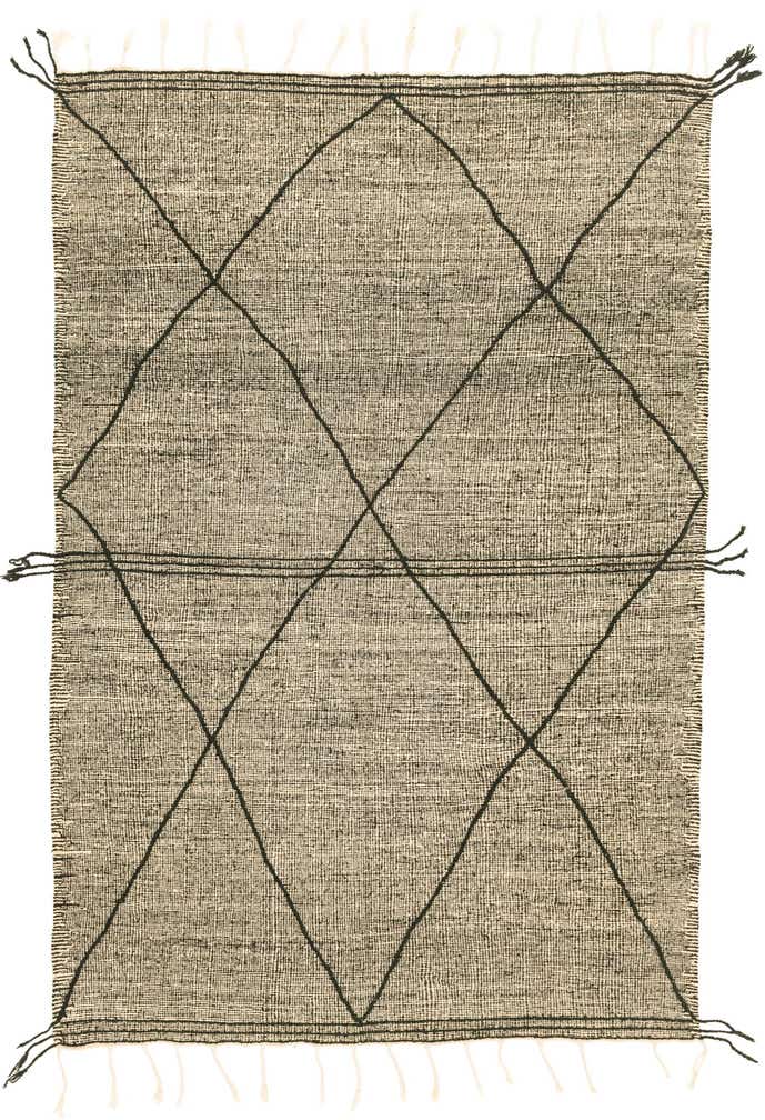 6' 6 x 10' 4 Hand Knotted Moroccan Wool Rug