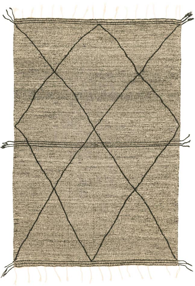 Detail image of 6' 6 x 10' 4 Hand Knotted Moroccan Wool Rug
