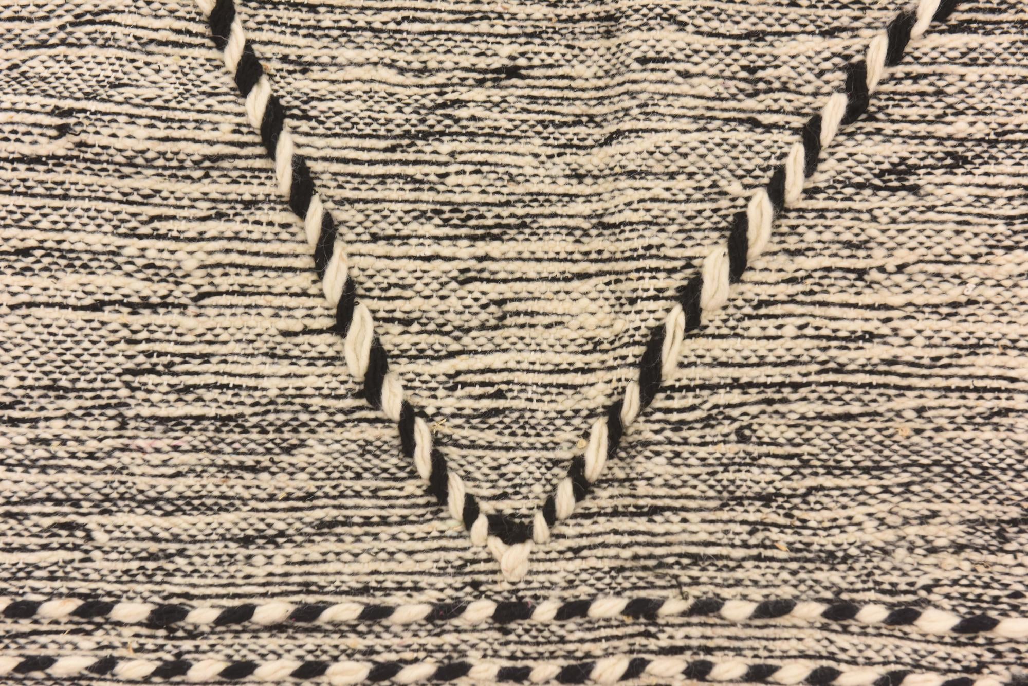 6' 8 x 10' Hand Knotted Moroccan Wool Rug