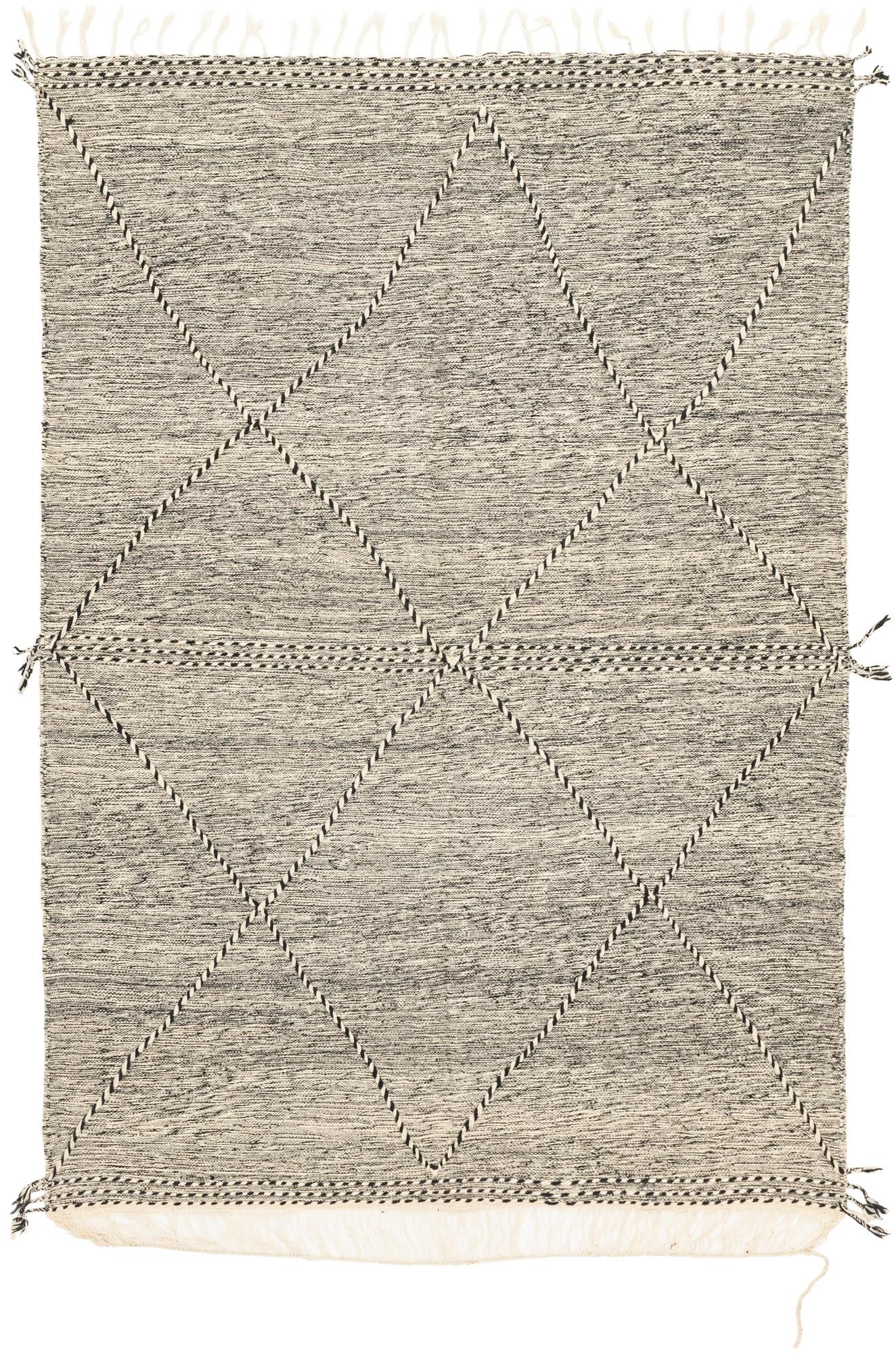 6' 8 x 10' Hand Knotted Moroccan Wool Rug