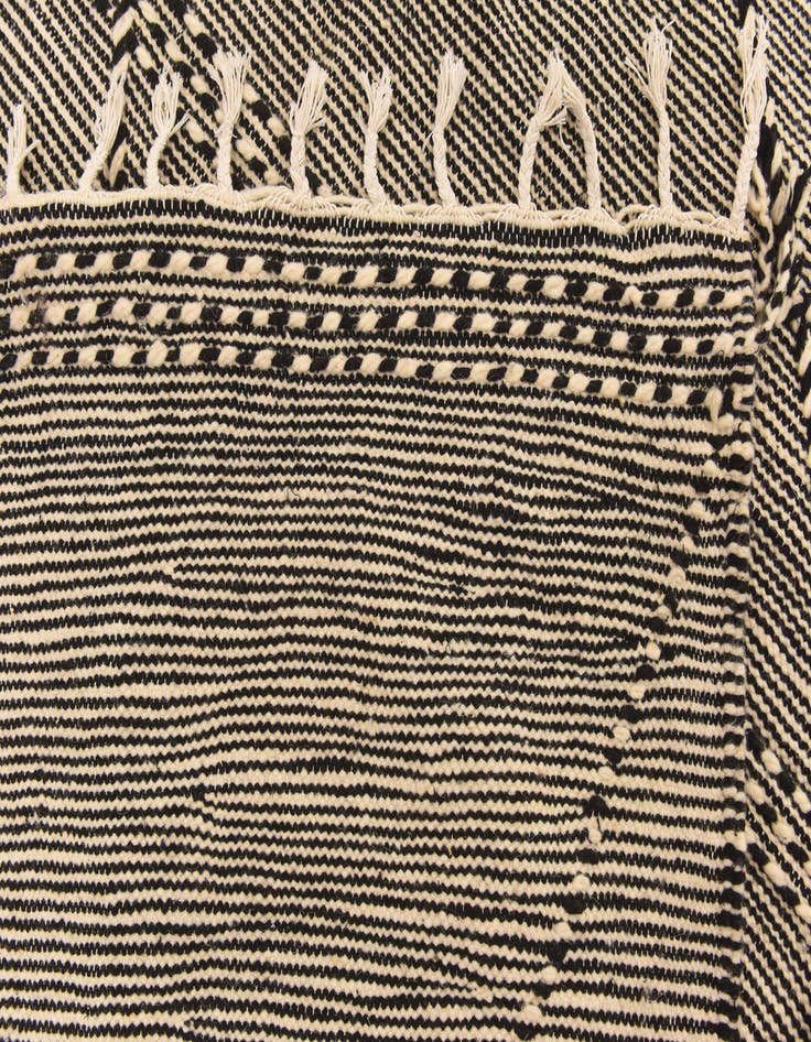 Detail image of 6' 3 x 10' 5  Hand Knotted Moroccan Wool Rug