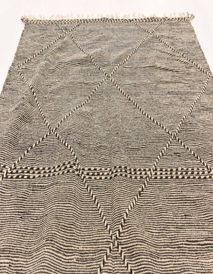 Detail image of 6' 3 x 10' 5  Hand Knotted Moroccan Wool Rug