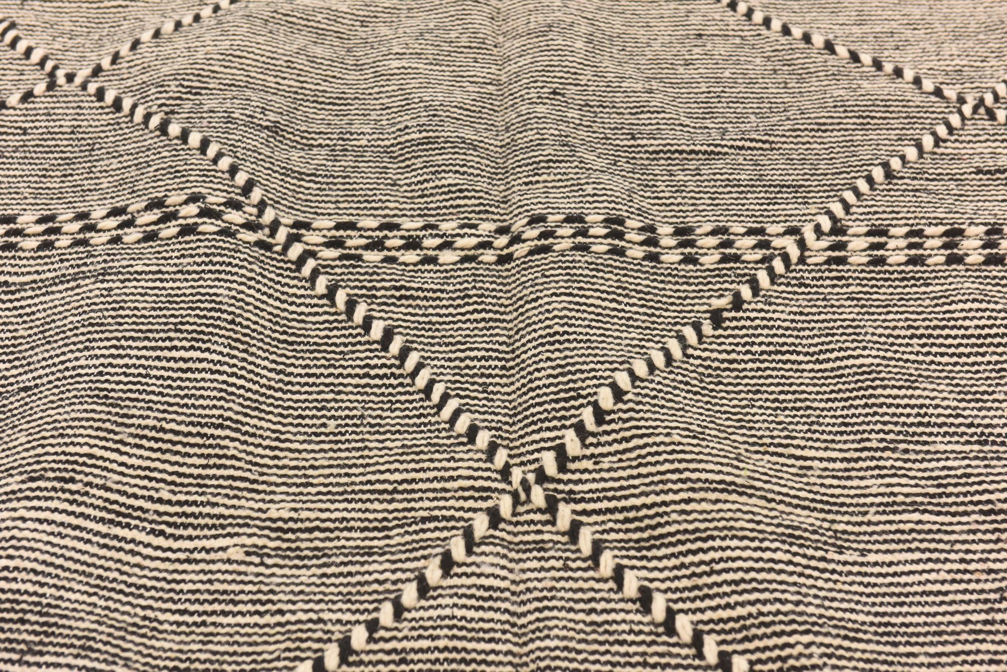 6' 3 x 10' 5 Hand Knotted Moroccan Wool Rug