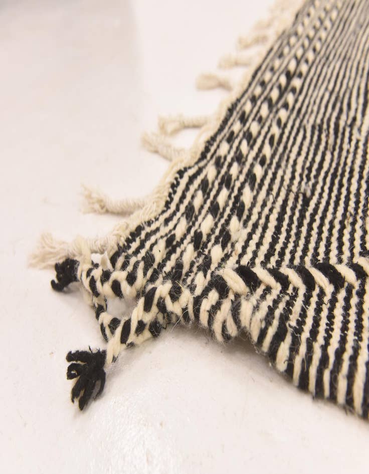 Detail image of 6' 3 x 10' 5  Hand Knotted Moroccan Wool Rug