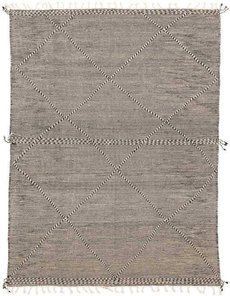 Detail image of 6' 3 x 10' 5 Hand Knotted Moroccan Wool Rug