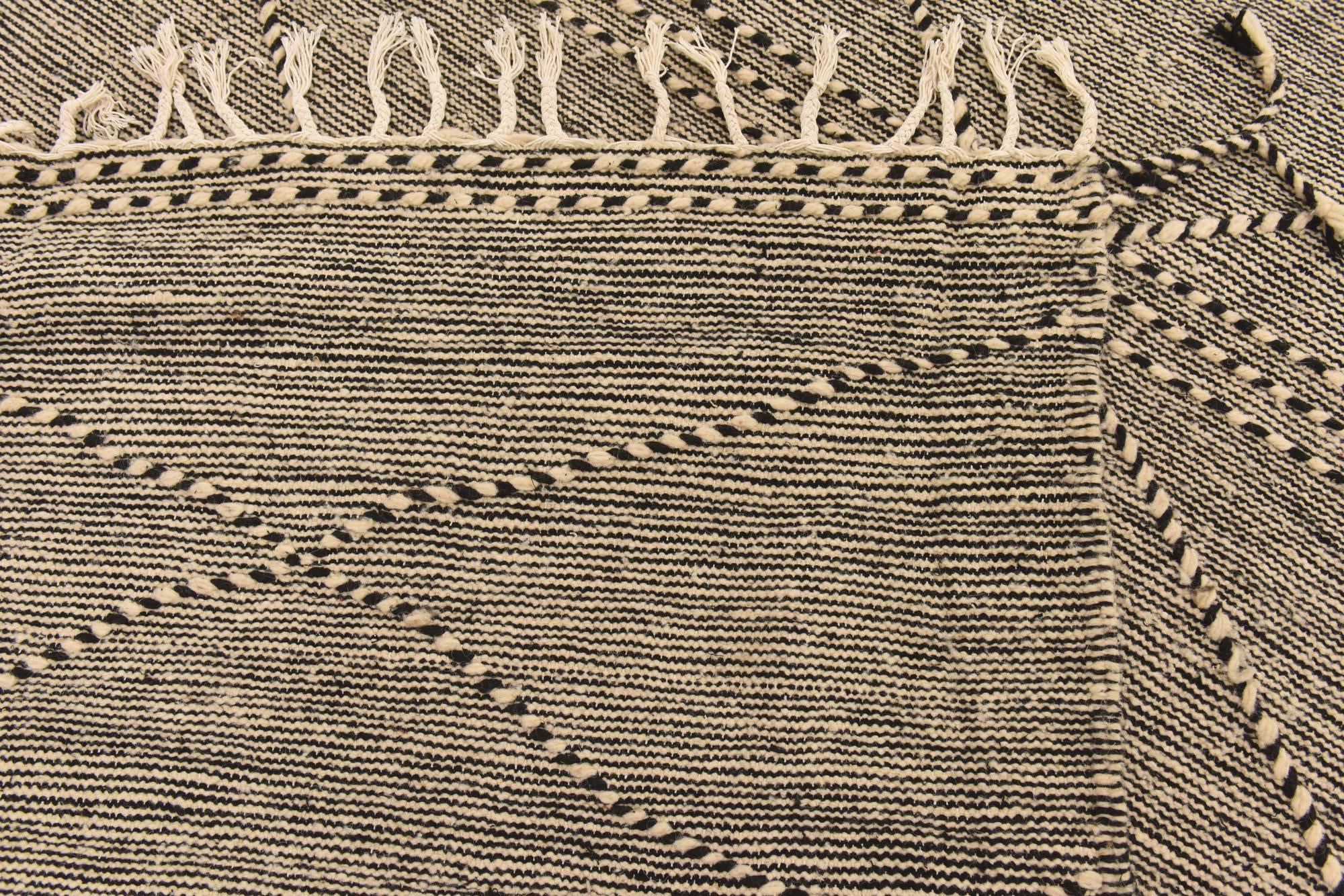 6' 7 x 10' 10 Hand Knotted Moroccan Wool Rug