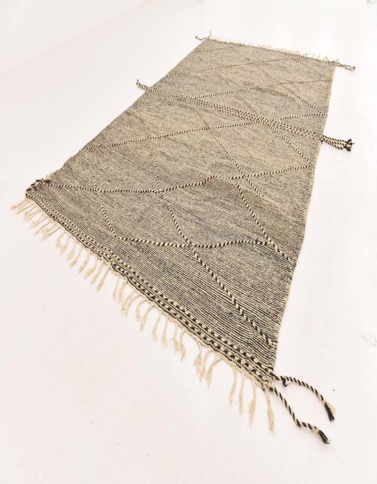 Detail image of 6' 7 x 10' 10  Hand Knotted Moroccan Wool Rug