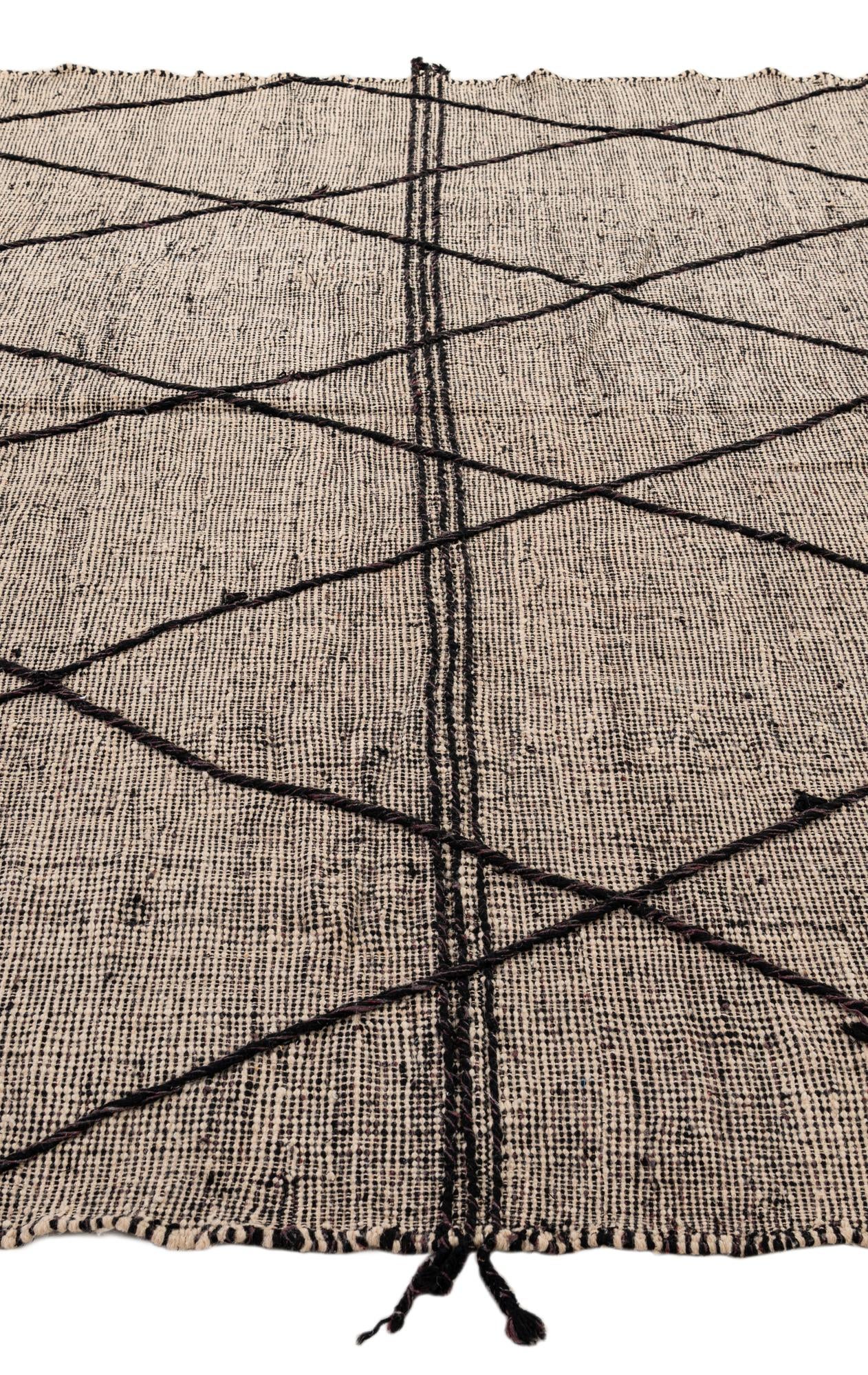 10' 4 x 12' 11 Hand Knotted Moroccan Wool Rug
