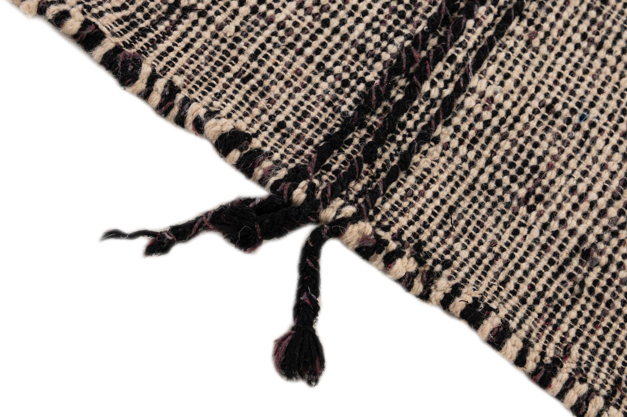 10' 4 x 12' 11 Hand Knotted Moroccan Wool Rug