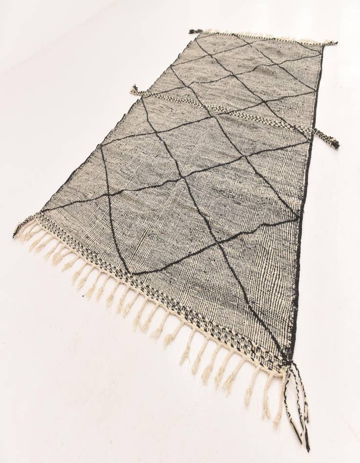 Detail image of 6' x 10'  Hand Knotted Moroccan Wool Rug