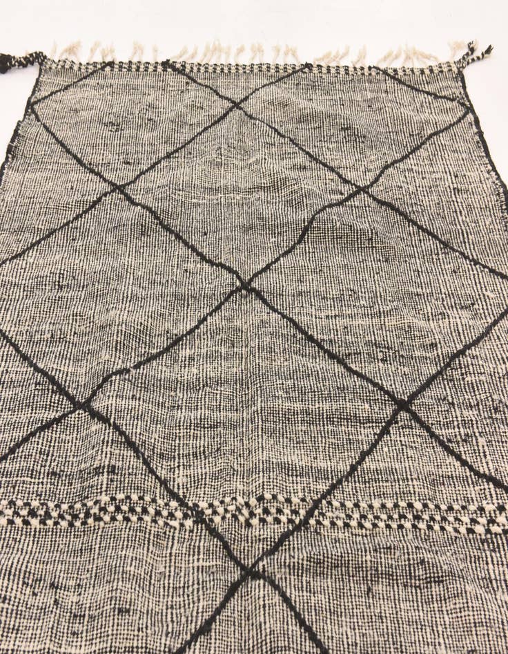 Detail image of 6' x 10'  Hand Knotted Moroccan Wool Rug