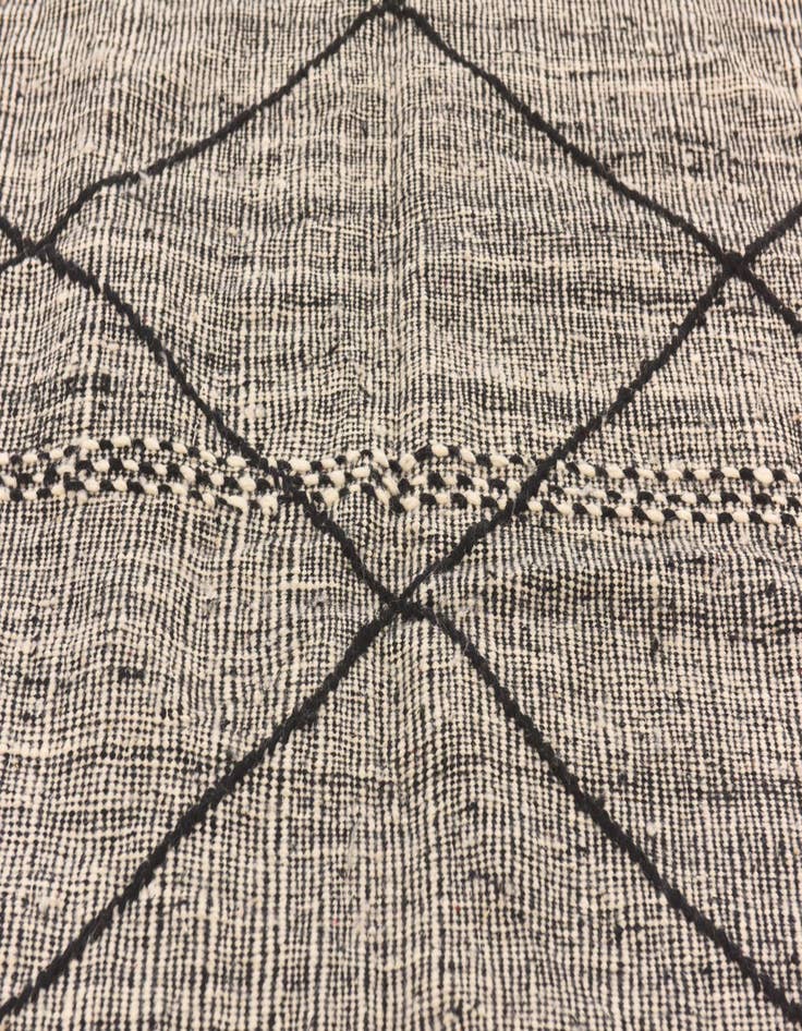 Detail image of 6' x 10'  Hand Knotted Moroccan Wool Rug