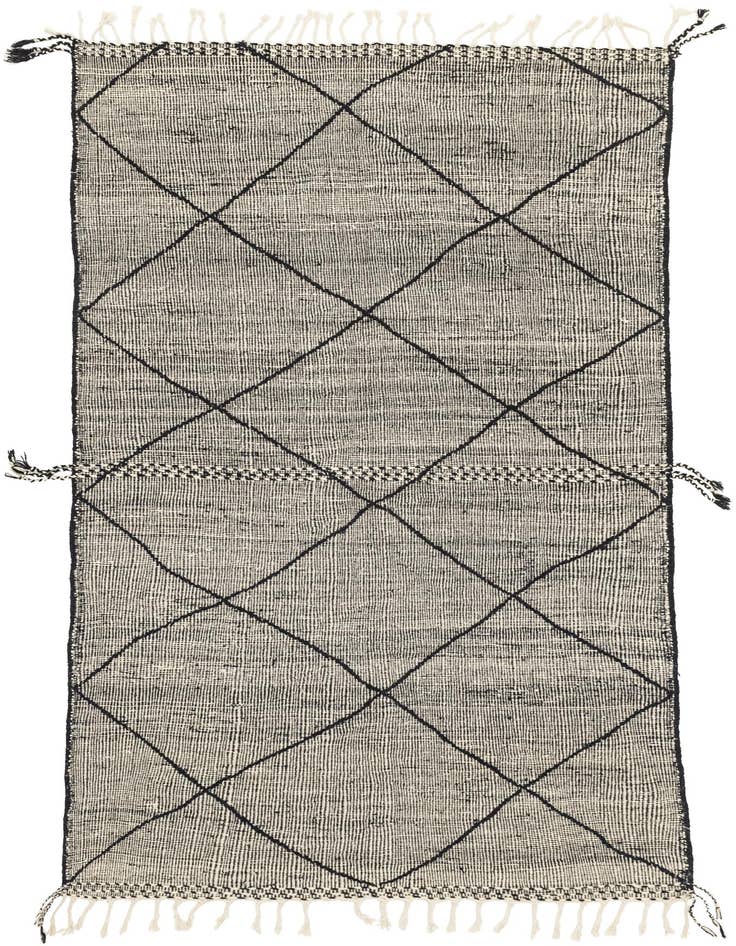 Detail image of 6' x 10' Hand Knotted Moroccan Wool Rug