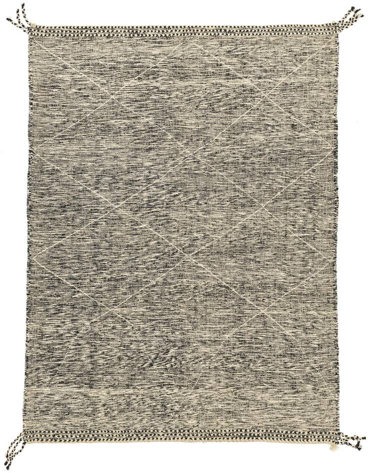 Detail image of 6' 8 x 9' 5 Hand Knotted Moroccan Wool Rug
