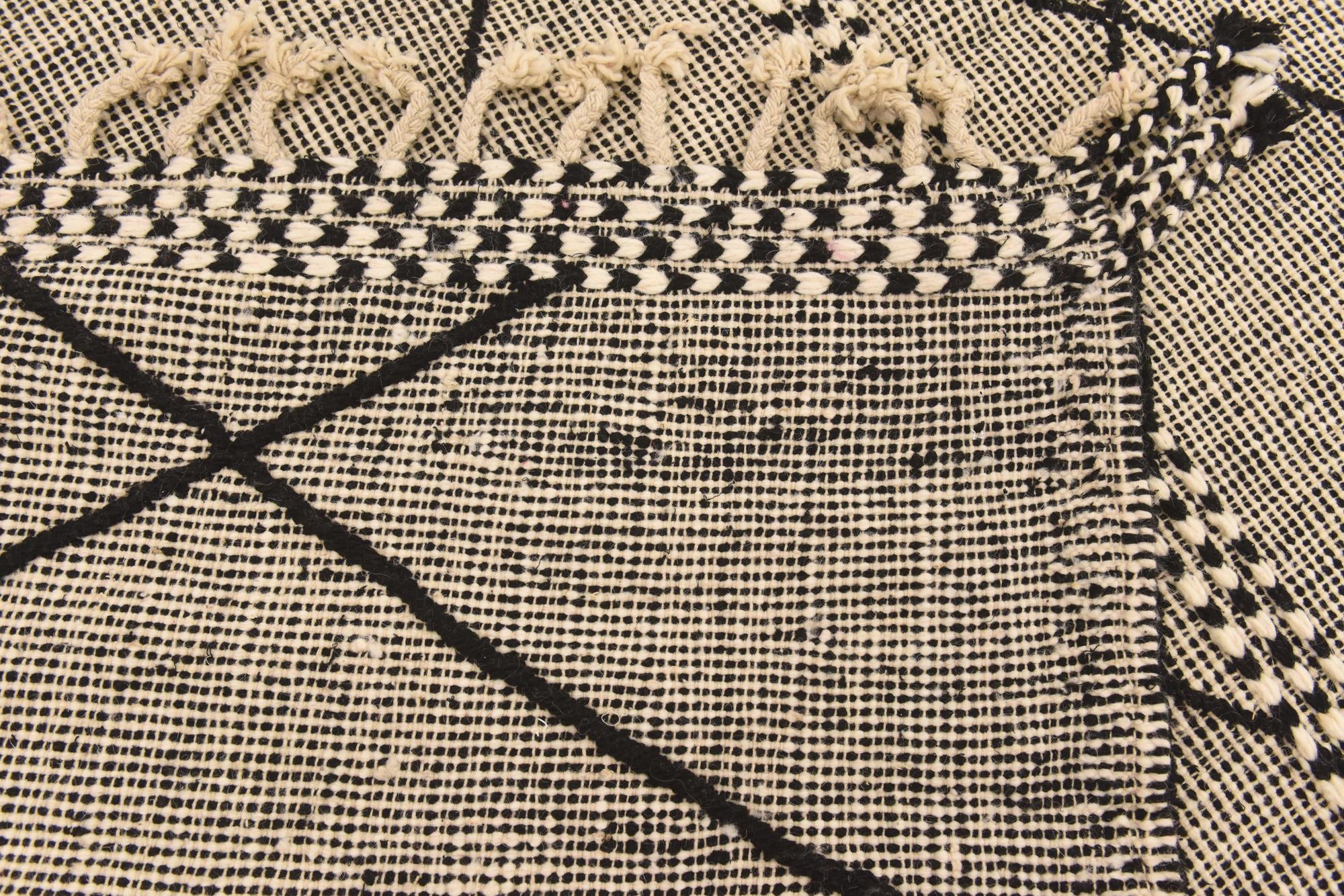 6' 3 x 9' 7 Hand Knotted Moroccan Wool Rug