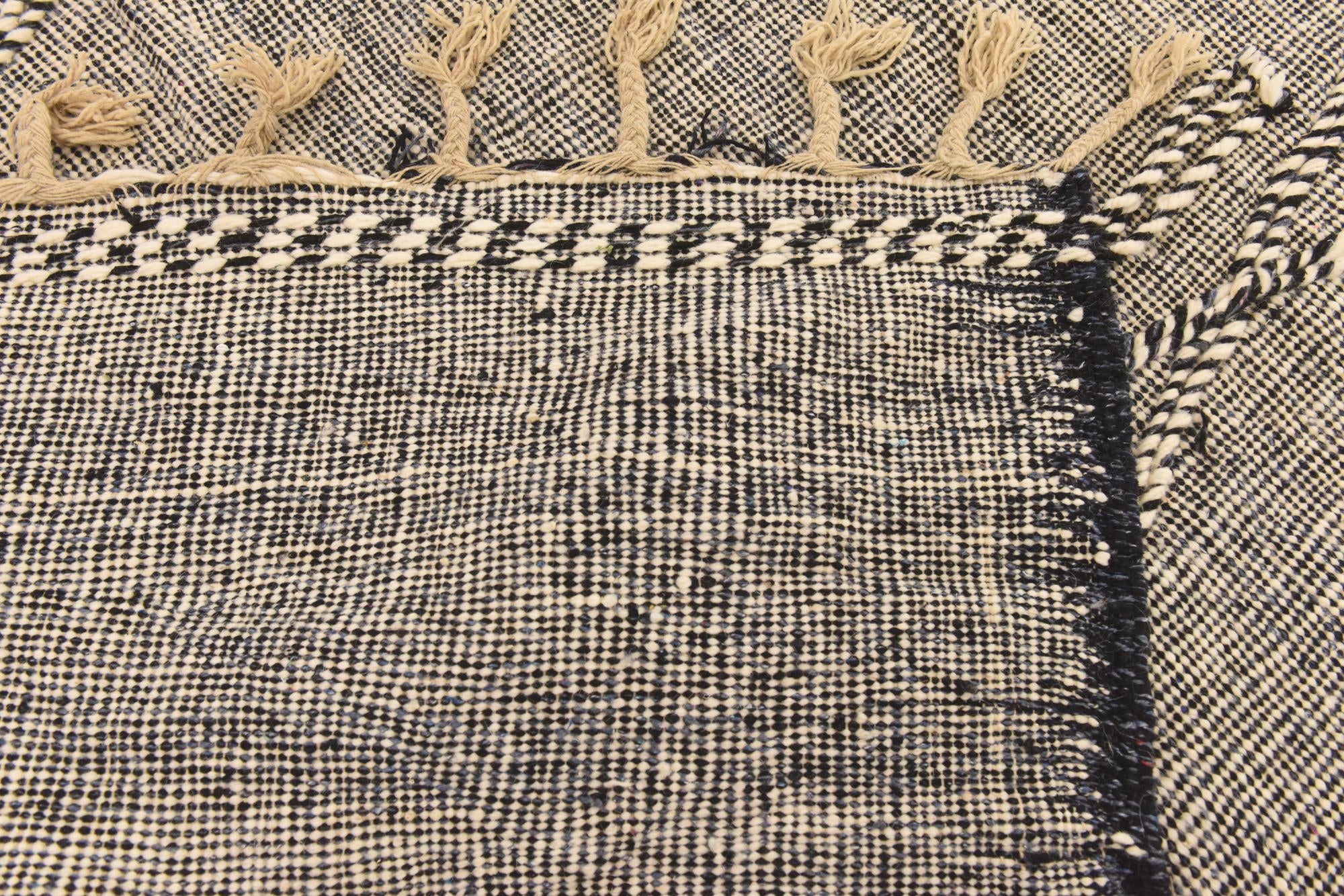6' 7 x 10' 2 Hand Knotted Moroccan Wool Rug