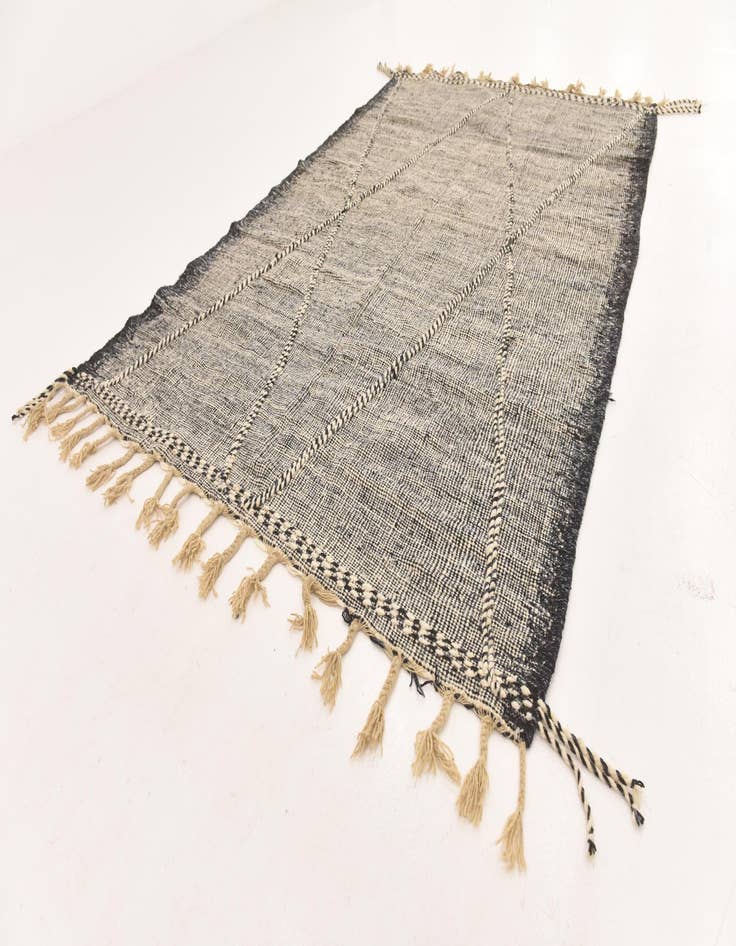 Detail image of 6' 7 x 10' 2  Hand Knotted Moroccan Wool Rug