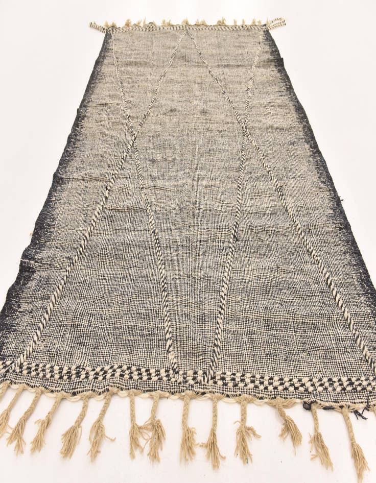 Detail image of 6' 7 x 10' 2  Hand Knotted Moroccan Wool Rug