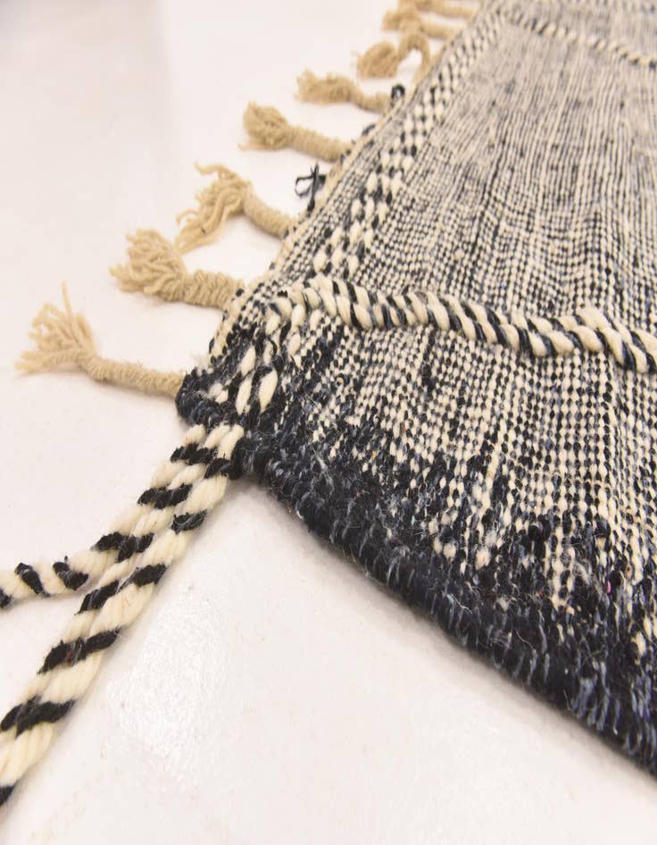 Detail image of 6' 7 x 10' 2  Hand Knotted Moroccan Wool Rug