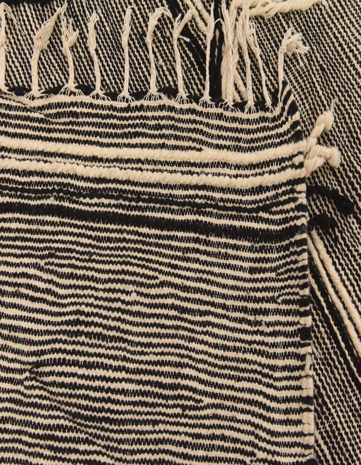 Detail image of 6' 5 x 8' 8 Hand Knotted Moroccan Wool Rug