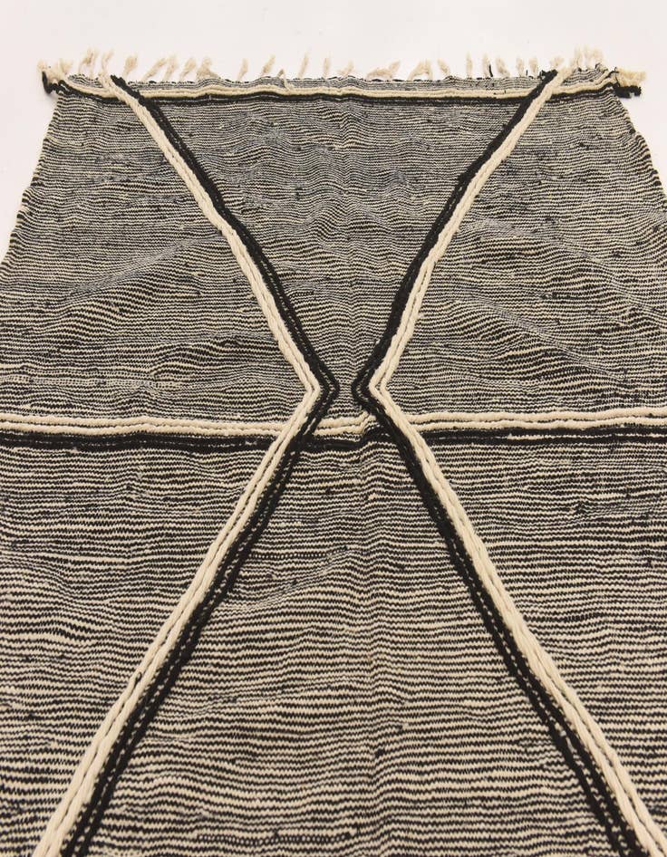 Detail image of 6' 5 x 8' 8 Hand Knotted Moroccan Wool Rug