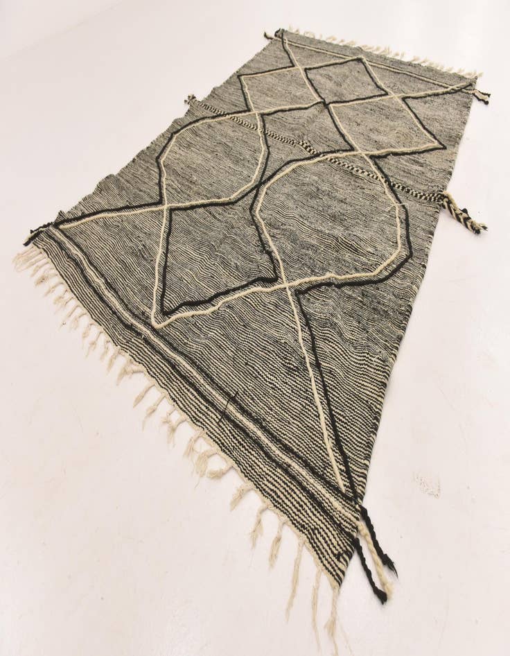 Detail image of 6' 5 x 9' 5  Hand Knotted Moroccan Wool Rug