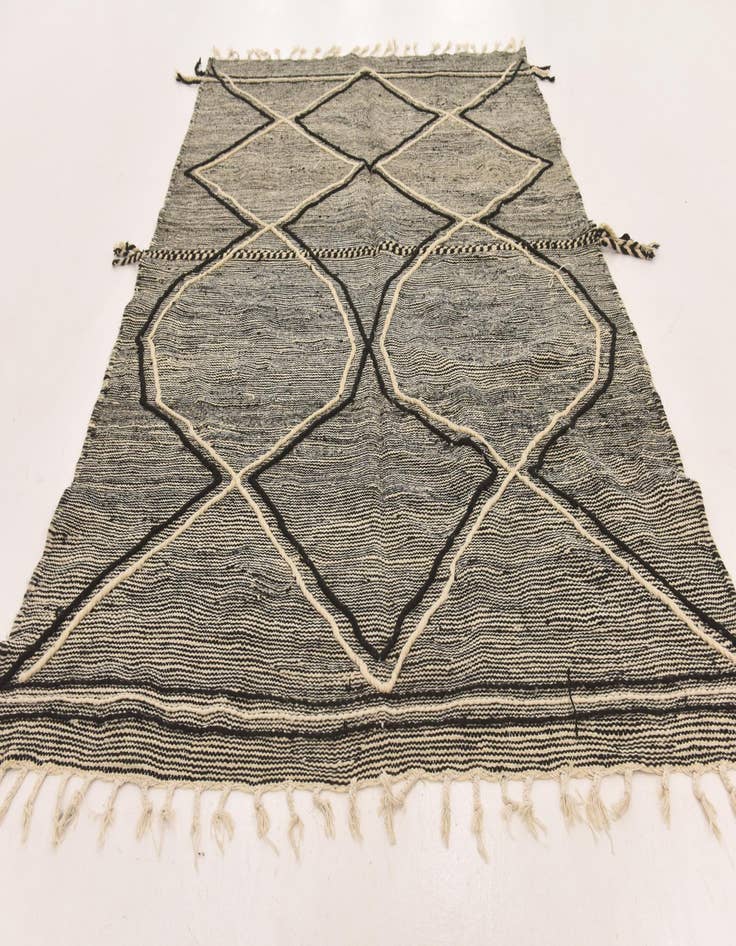 Detail image of 6' 5 x 9' 5  Hand Knotted Moroccan Wool Rug