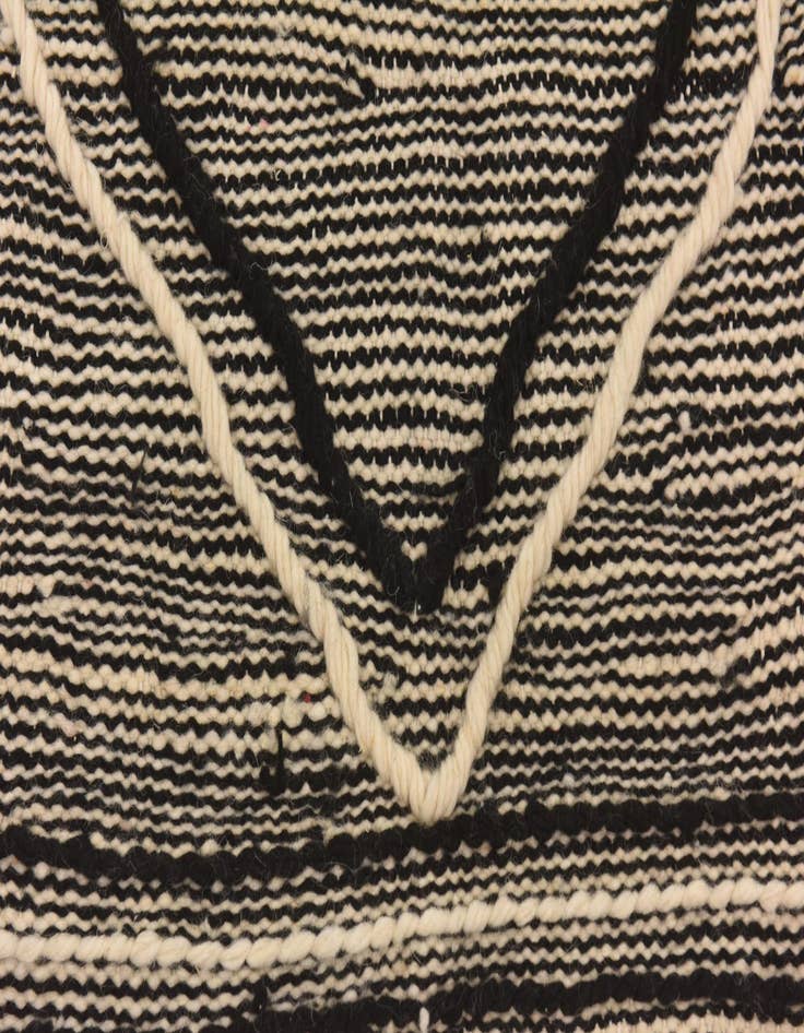 Detail image of 6' 5 x 9' 5  Hand Knotted Moroccan Wool Rug