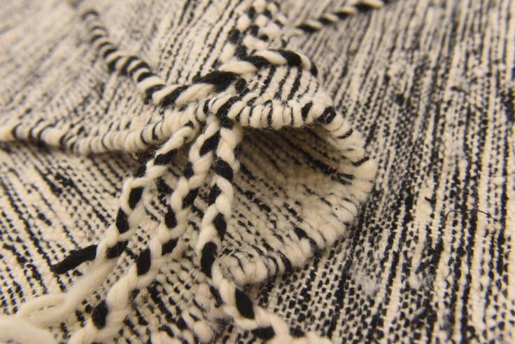 Detail image of 6' 4 x 9' 7 Hand Knotted Moroccan Wool Rug