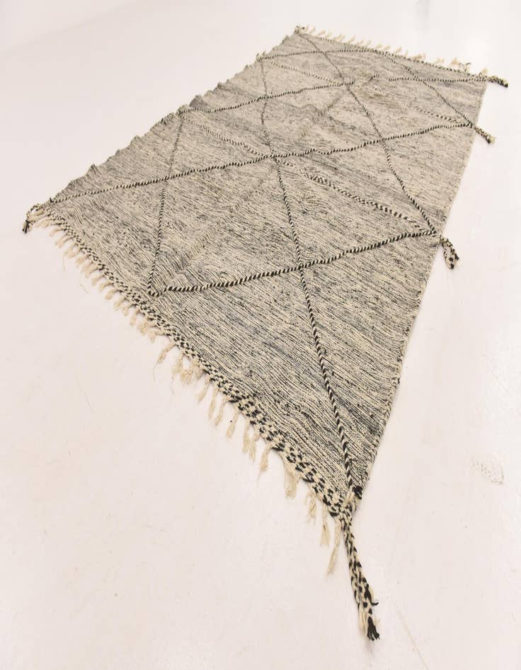 Detail image of 6' 4 x 9' 7  Hand Knotted Moroccan Wool Rug