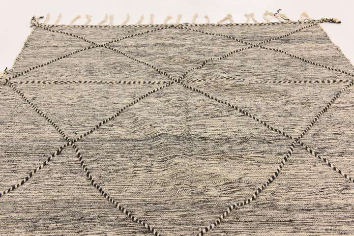 6' 4 x 9' 7 Hand Knotted Moroccan Wool Rug