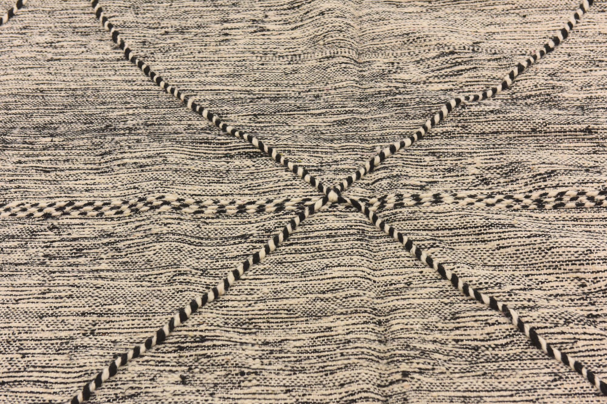 6' 4 x 9' 7 Hand Knotted Moroccan Wool Rug