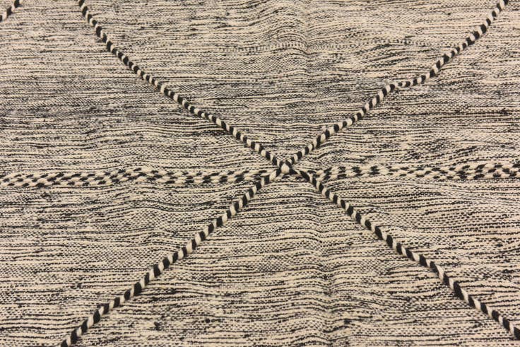 Detail image of 6' 4 x 9' 7 Hand Knotted Moroccan Wool Rug