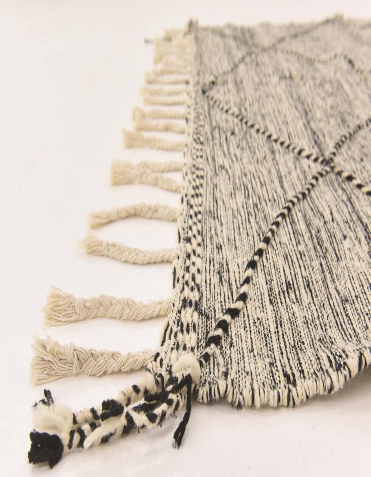 Detail image of 6' 4 x 9' 7 Hand Knotted Moroccan Wool Rug