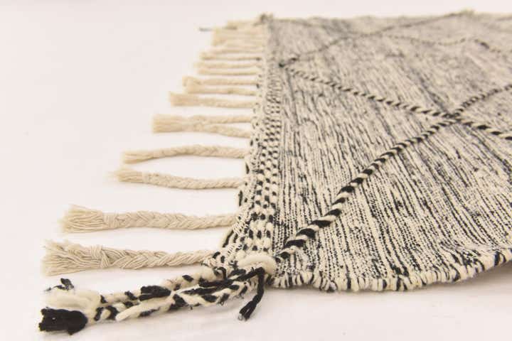 6' 4 x 9' 7 Hand Knotted Moroccan Wool Rug