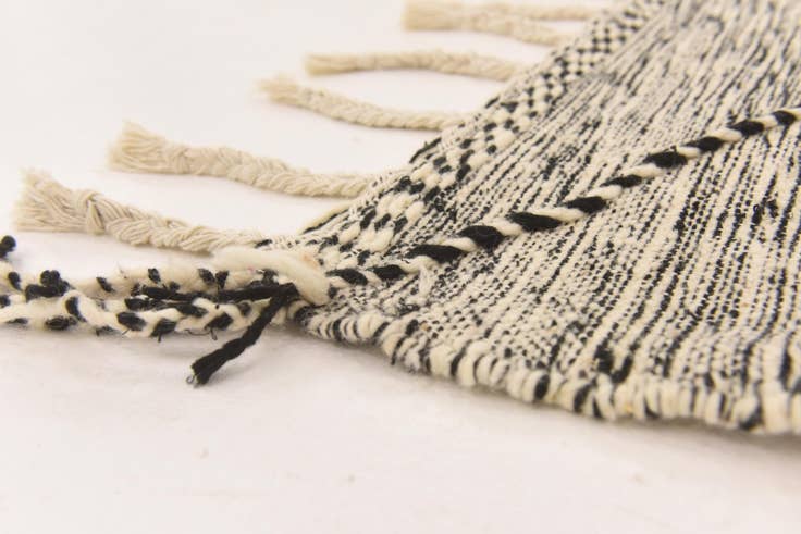 Detail image of 6' 4 x 9' 7 Hand Knotted Moroccan Wool Rug