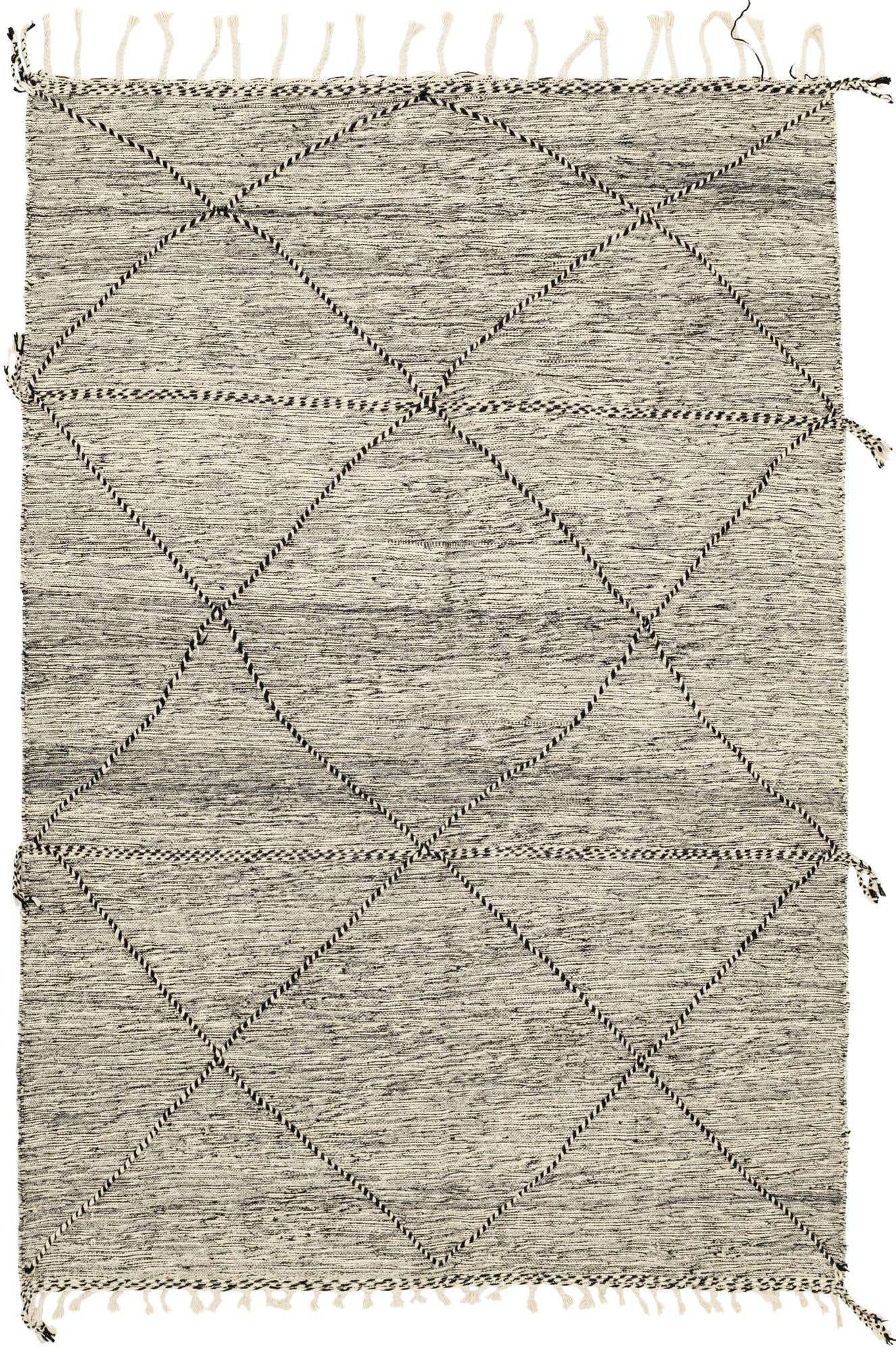 6' 4 x 9' 7 Hand Knotted Moroccan Wool Rug