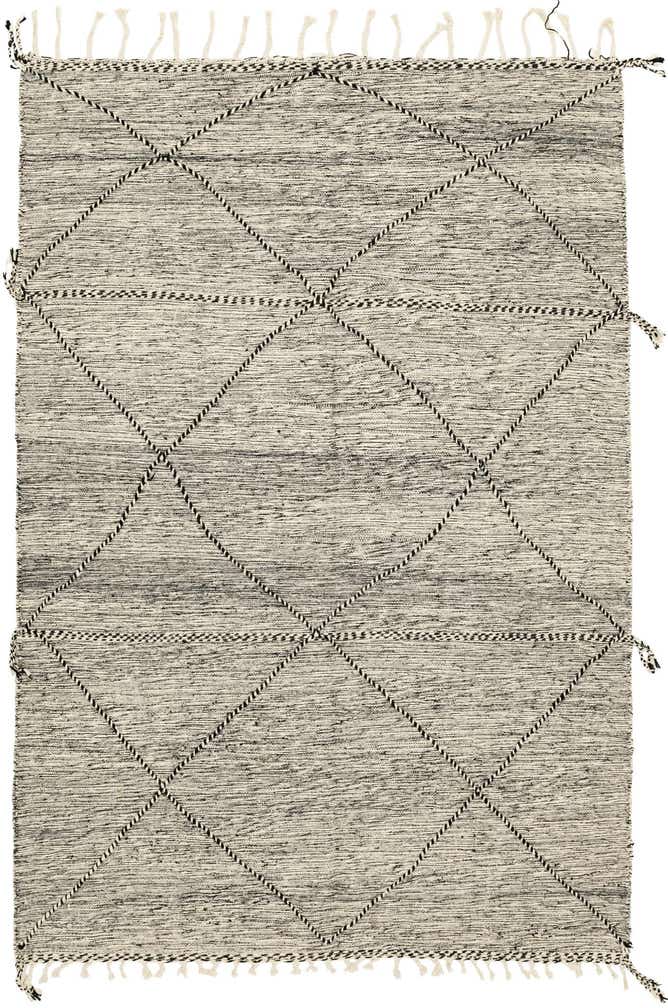 6' 4 x 9' 7 Hand Knotted Moroccan Wool Rug
