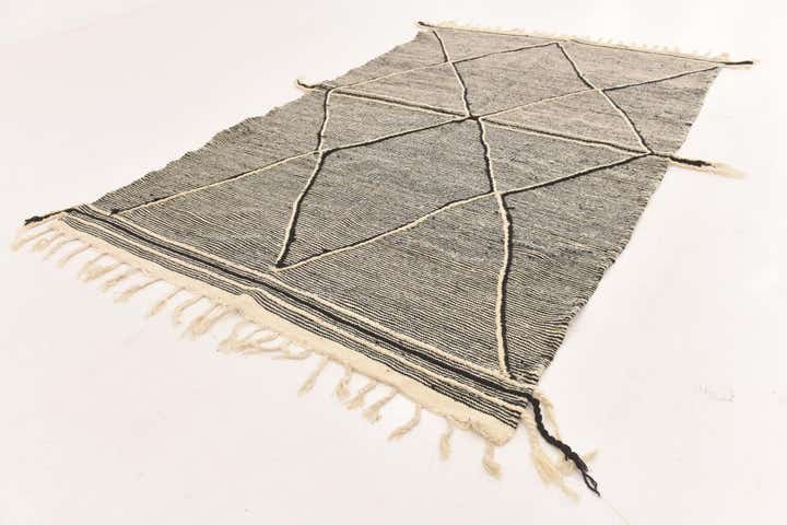 6' 2 x 10' 1 Hand Knotted Moroccan Wool Rug
