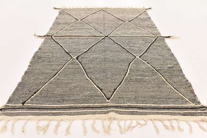 6' 2 x 10' 1 Hand Knotted Moroccan Wool Rug