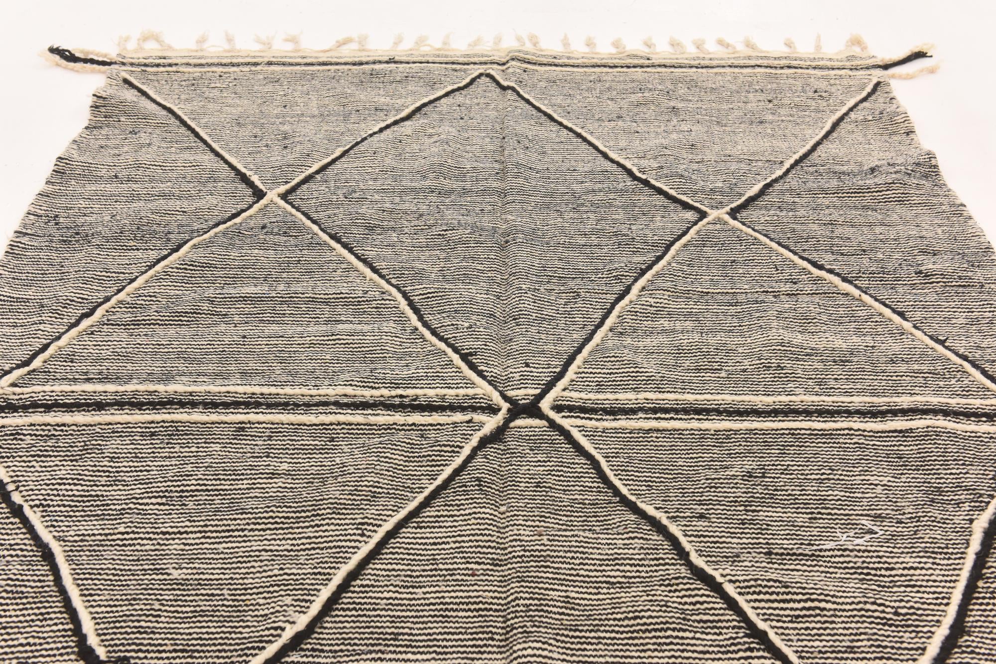 6' 2 x 10' 1 Hand Knotted Moroccan Wool Rug