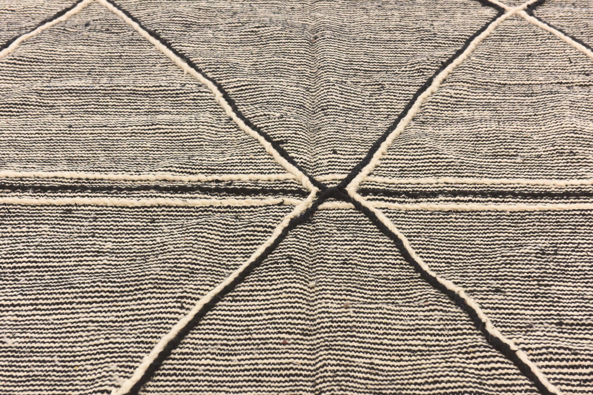 6' 2 x 10' 1 Hand Knotted Moroccan Wool Rug