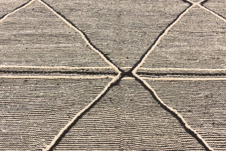 Detail image of 6' 2 x 10' 1 Hand Knotted Moroccan Wool Rug