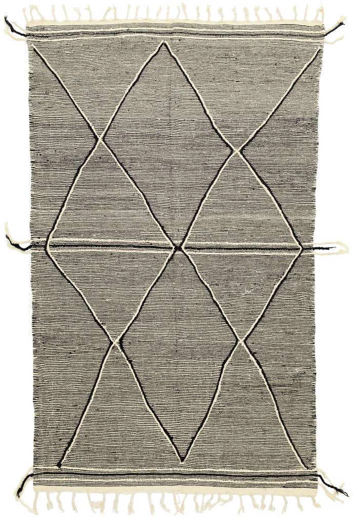 6' 2 x 10' 1 Hand Knotted Moroccan Wool Rug