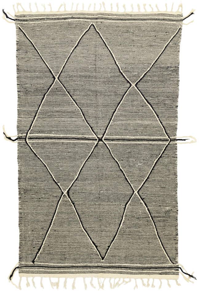 Detail image of 6' 2 x 10' 1 Hand Knotted Moroccan Wool Rug